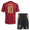 Original Trikotsatz Belgien Lukaku 10 Heimtrikot EURO 2024 Für Kinder